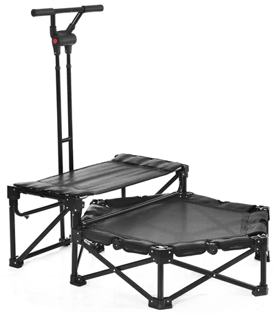 Enkel trampoline med håndtak Pp Jump Stoff